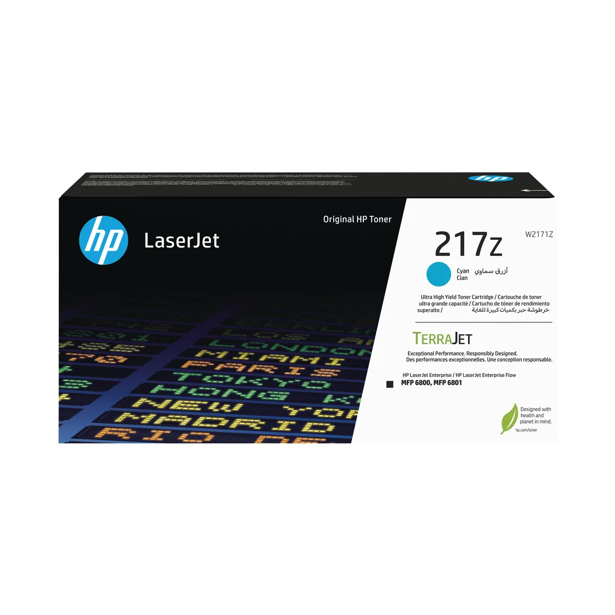HP 217Z Original LaserJet Toner Cartridge Ultra High Yield Cyan W2171Z - Image 1