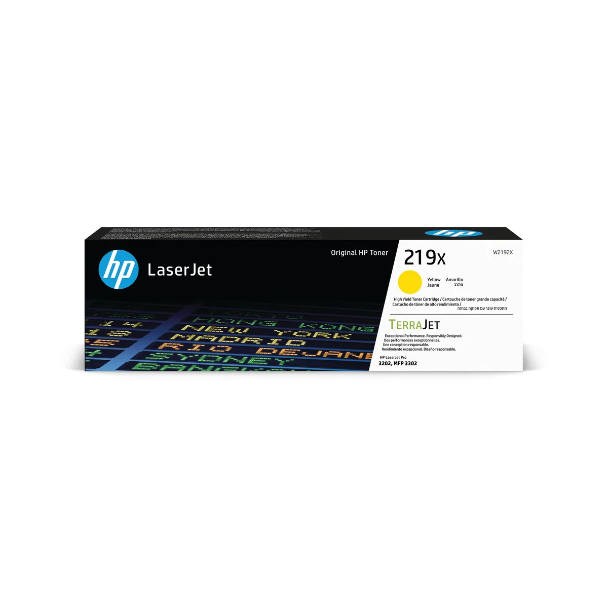 HP 219X Original LaserJet Toner Cartridge High Yield Yellow W2192X - Image 1