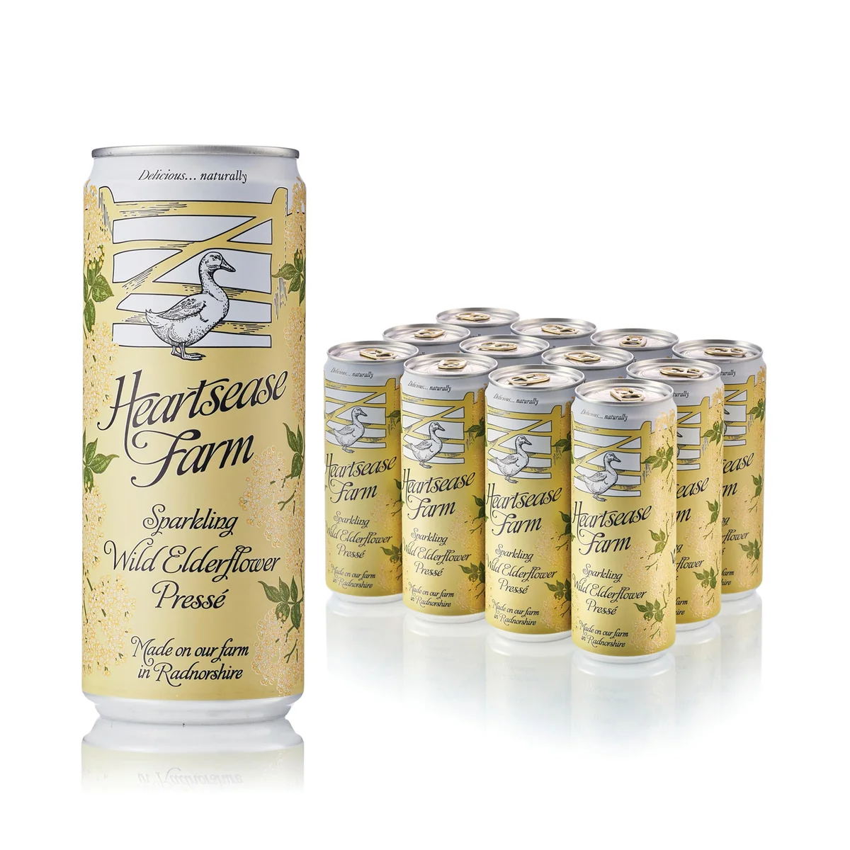 Heartsease Farm Sparkling Elderflower 330ml (Pack of 12) C-HF3SPEL/12 - Image 2