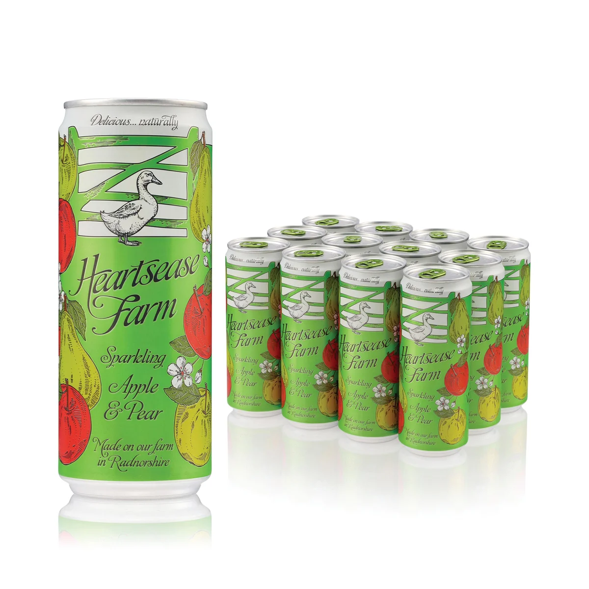 Heartsease Farm Sparkling Apple and Pear 330ml (Pack of 12) C-HF3SPAP/12 - Image 2