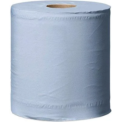 Tork M2 Centrefeed Wiping Paper Plus Blue Roll (Pack of 6) - Image 2