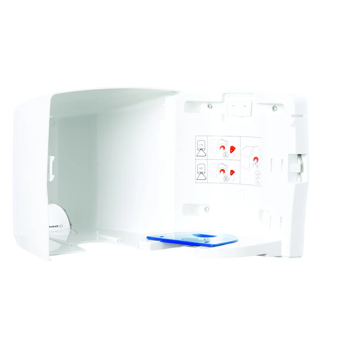 Aquarius Roll Control Wiper Centrefeed Dispenser Wall Mounted White 7018 - Image 4