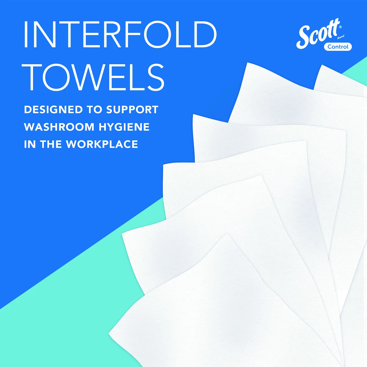 Scott Control Interfold M-Fold Hand Towels 1-Ply x212 Towels White (Pack of 15) 6663 - Image 4