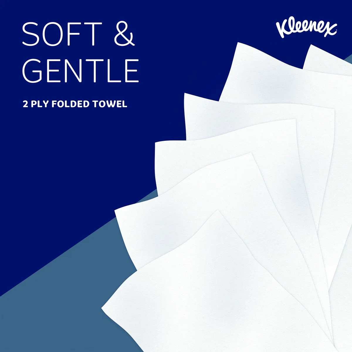 Kleenex Large Interfold V-Fold Paper Hand Towels 2-Ply x124 Towels White (Pack of 15) 6778 - Image 4