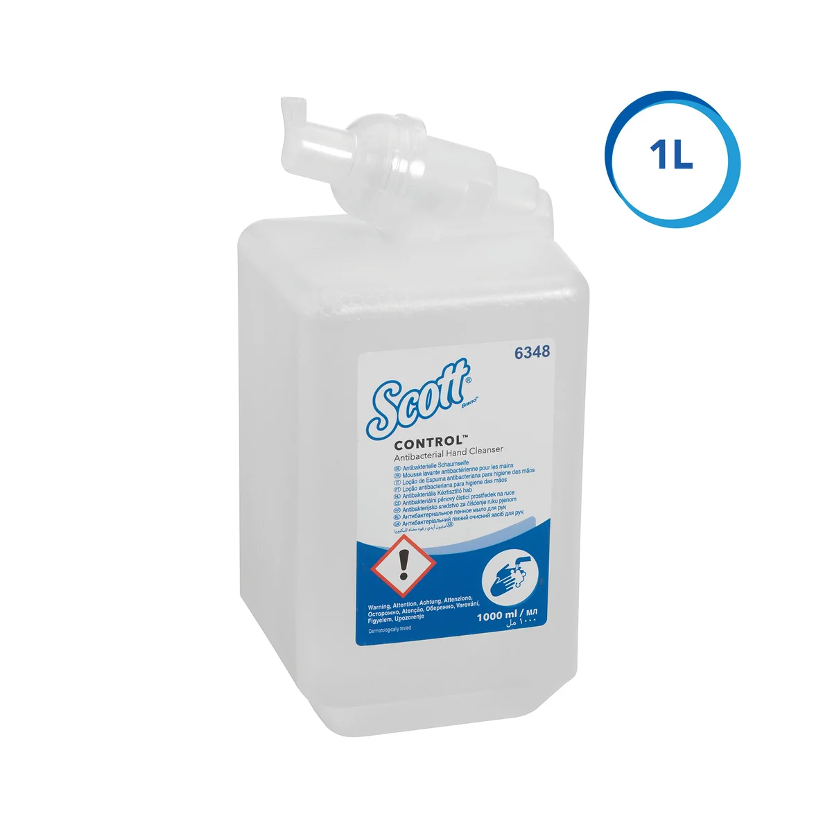 Scott Control Antibacterial Foam Hand Cleanser Unscented 1 Litre Refill (Pack of 6) 6348 - Image 3