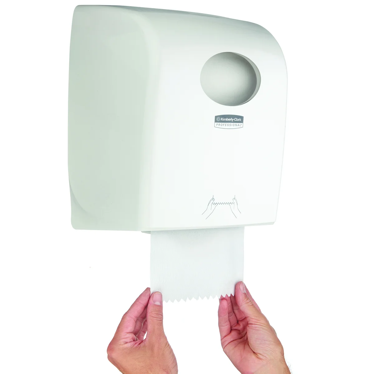Aquarius Rolled Hand Paper Towel Dispenser White 7375 - Image 4