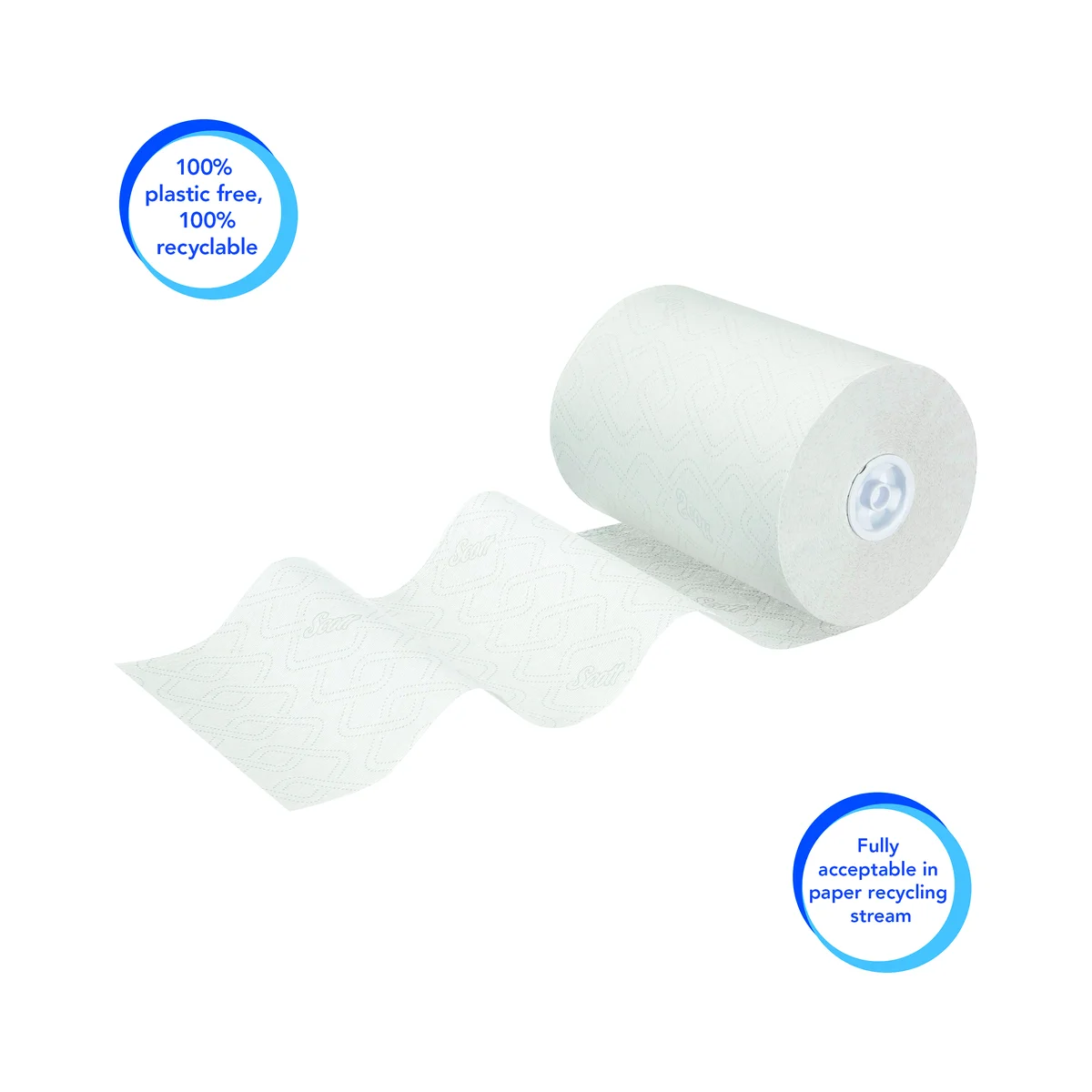 Scott Essential Slimroll Paper Hand Towel Roll 1-Ply 190m Long White (Pack of 6) 6695 - Image 4