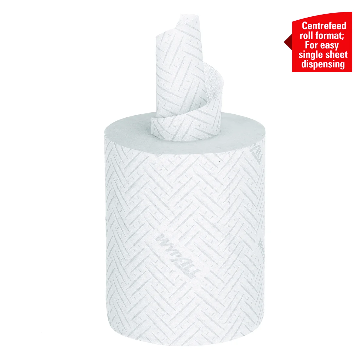 Wypall L10 Light Duty Food and Hygiene Centrefeed Paper Roll 1-Ply x430 White (Pack of 6) 6222 - Image 4