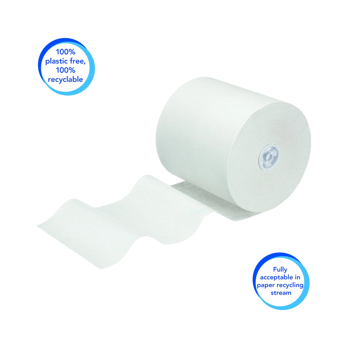 Scott Control Disposable Paper Hand Towel Roll 1-Ply 300m Long White (Pack of 6) 6622 - Image 4