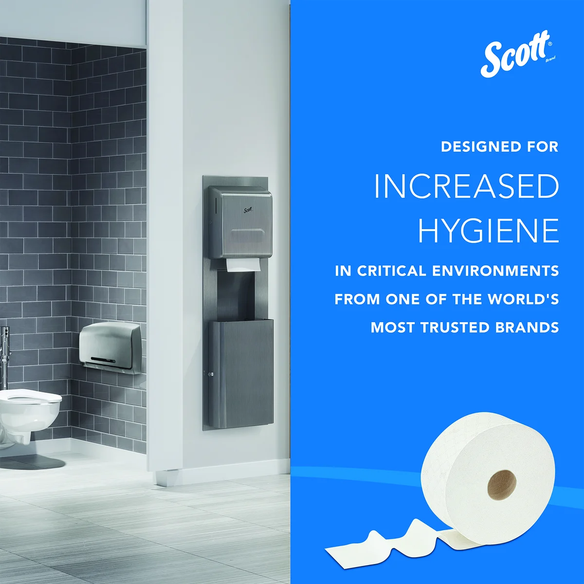 Scott Control Paper Toilet Tissue Centrefeed Roll 2-Ply x833 Sheets White (Pack of 12) 8591 - Image 4