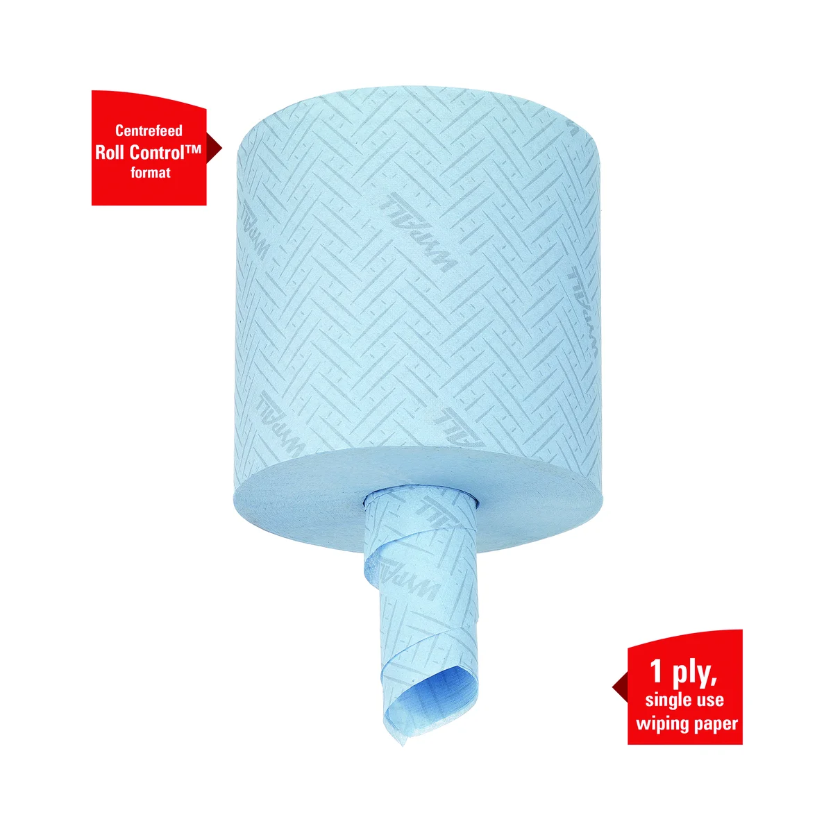 Wypall General Clean L10 Service and Retail Wiping Paper Roll 1-Ply x500 Blue (Pack of 6) 7407 - Image 4