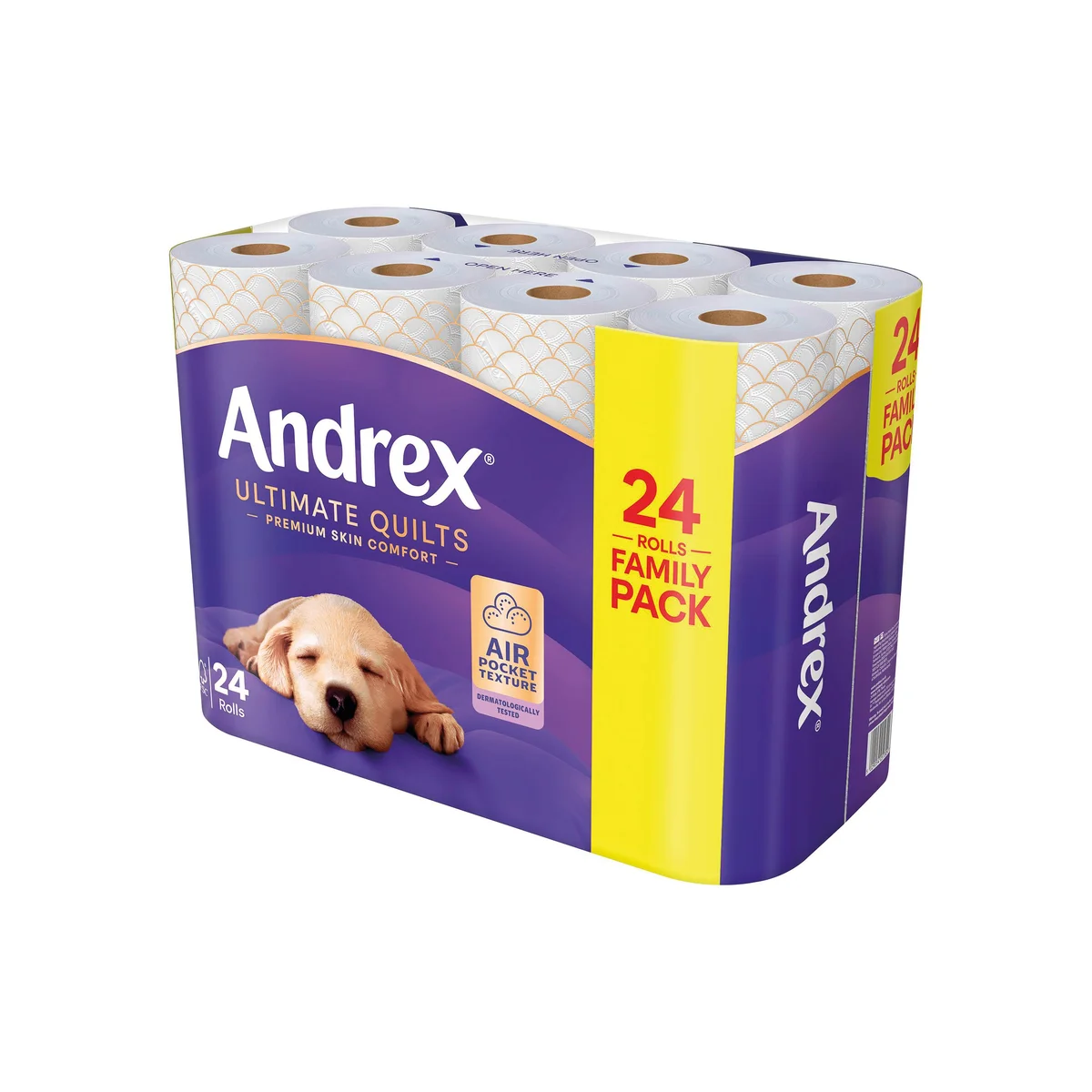 Andrex Ultimate Quilts Toilet Roll 3-Ply 115 Sheets per Roll (Pack of 24) 4475901 - Image 2