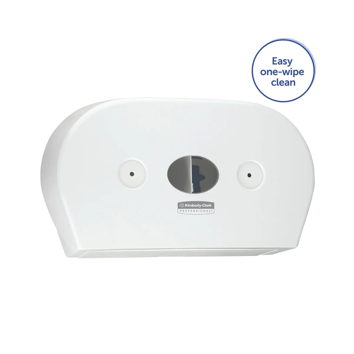 Aquarius Mini Twin Roll Centrefeed Toilet Tissue Dispenser White 7186 - Image 2