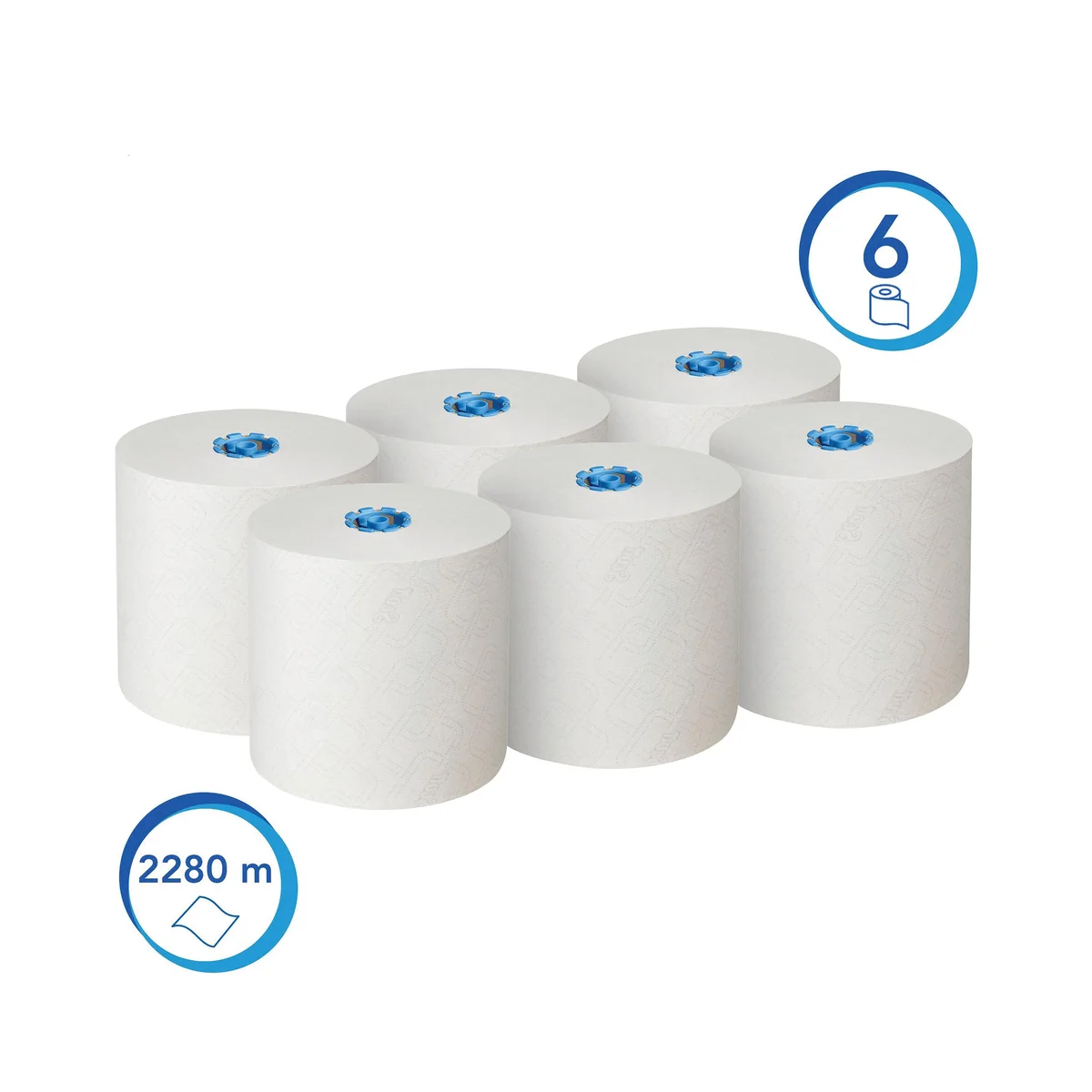 Scott Essential Paper Hand Towel Roll 1-Ply E-Roll Large 380m Long White (Pack of 6) 6638 - Image 2