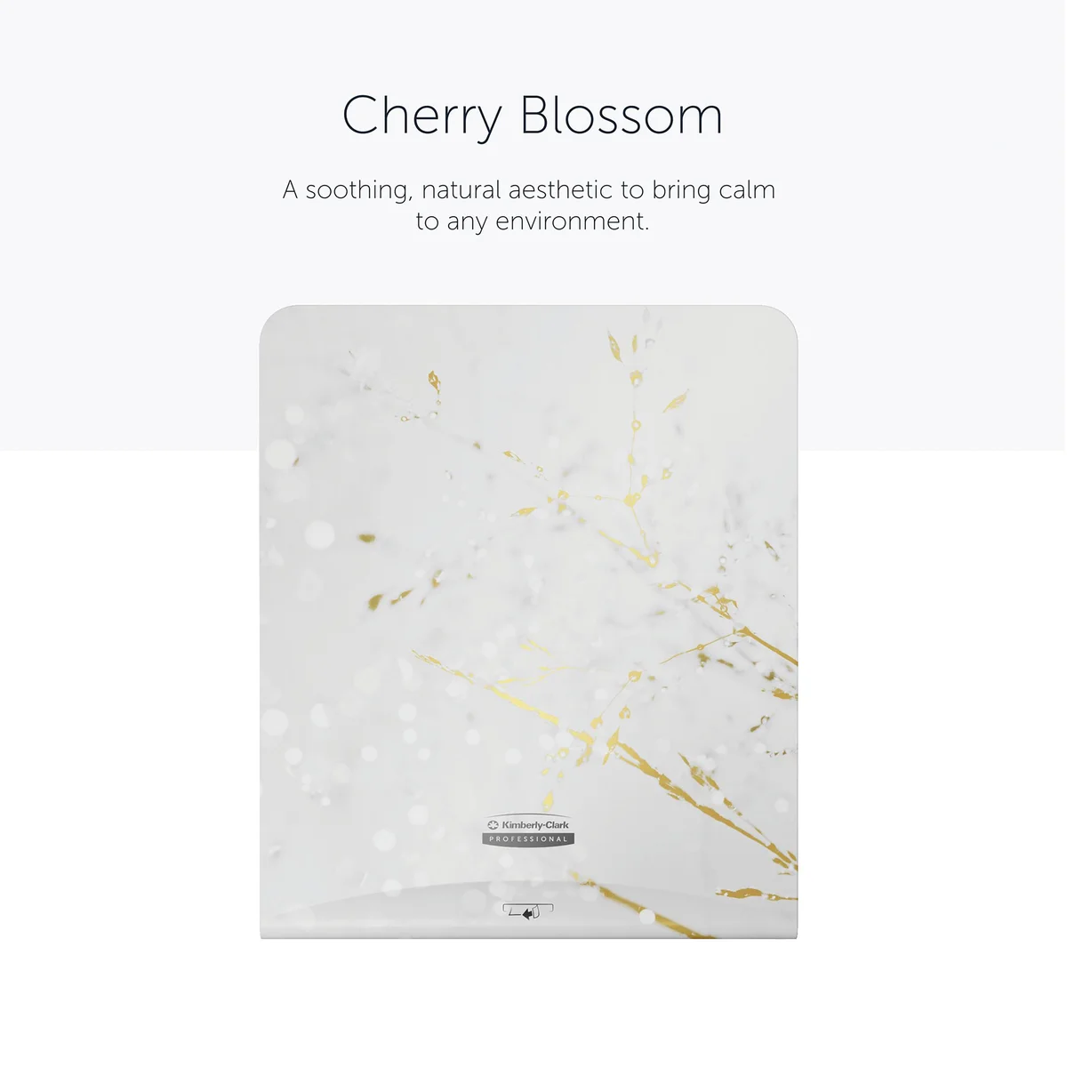 Kimberly Clark ICON Faceplate for Auto Rolled Hand Towel Dispenser Cherry Blossom 58820 - Image 2