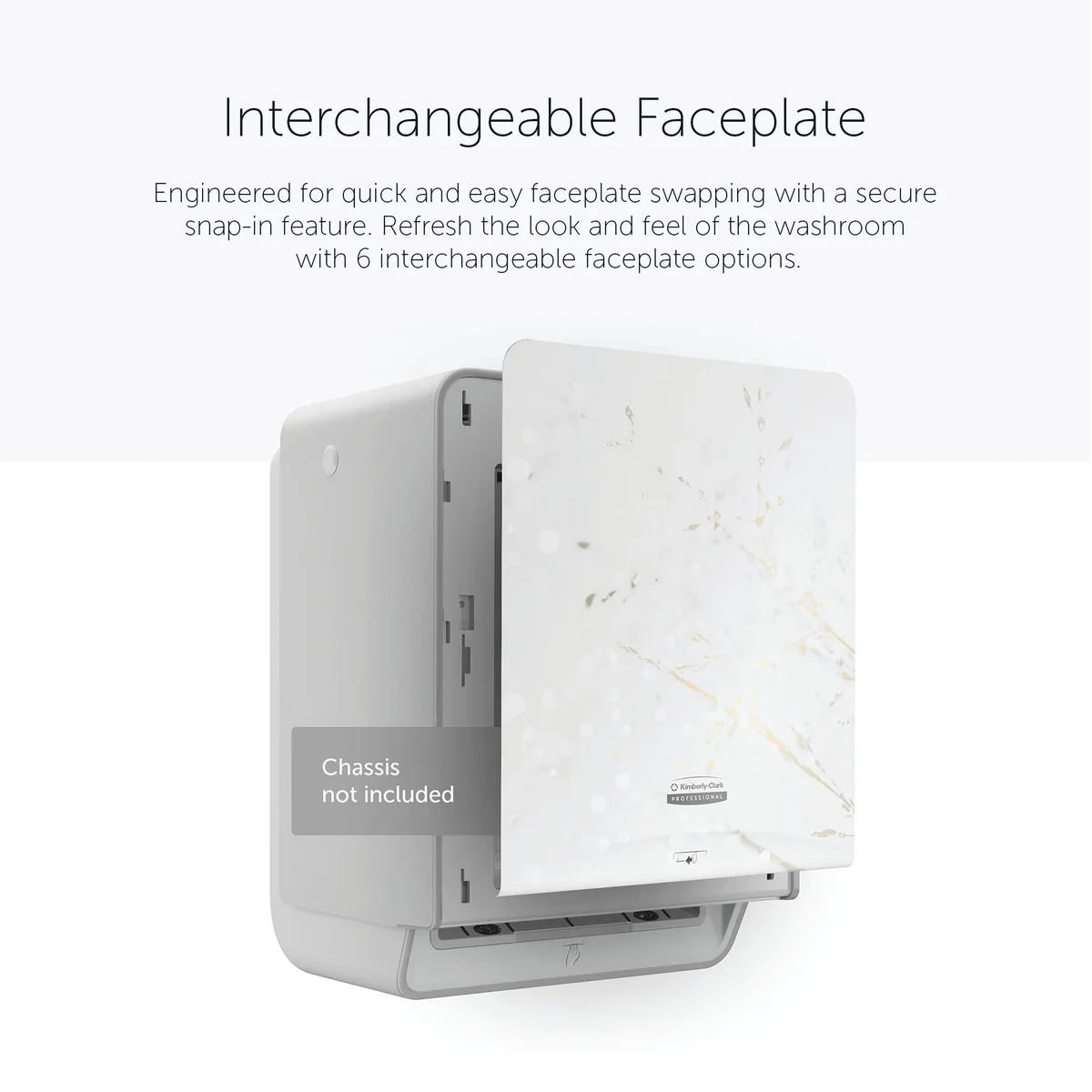 Kimberly Clark ICON Faceplate for Auto Rolled Hand Towel Dispenser Cherry Blossom 58820 - Image 3