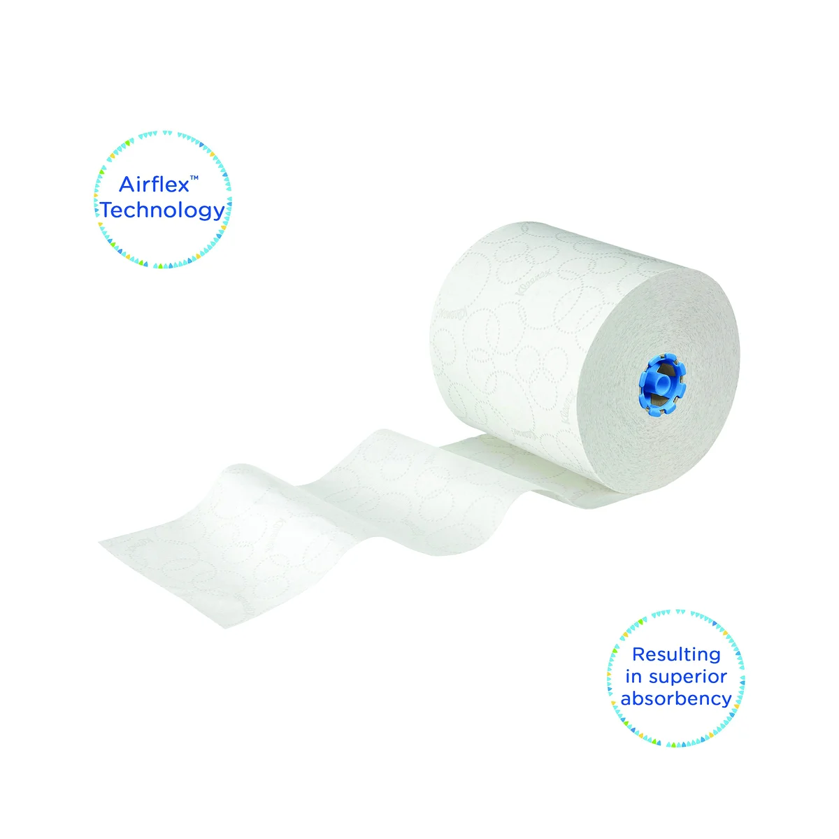 Kleenex Ultra Paper Towel Roll 2-Ply E-Roll Large 200m Long White (Pack of 6) - Image 4