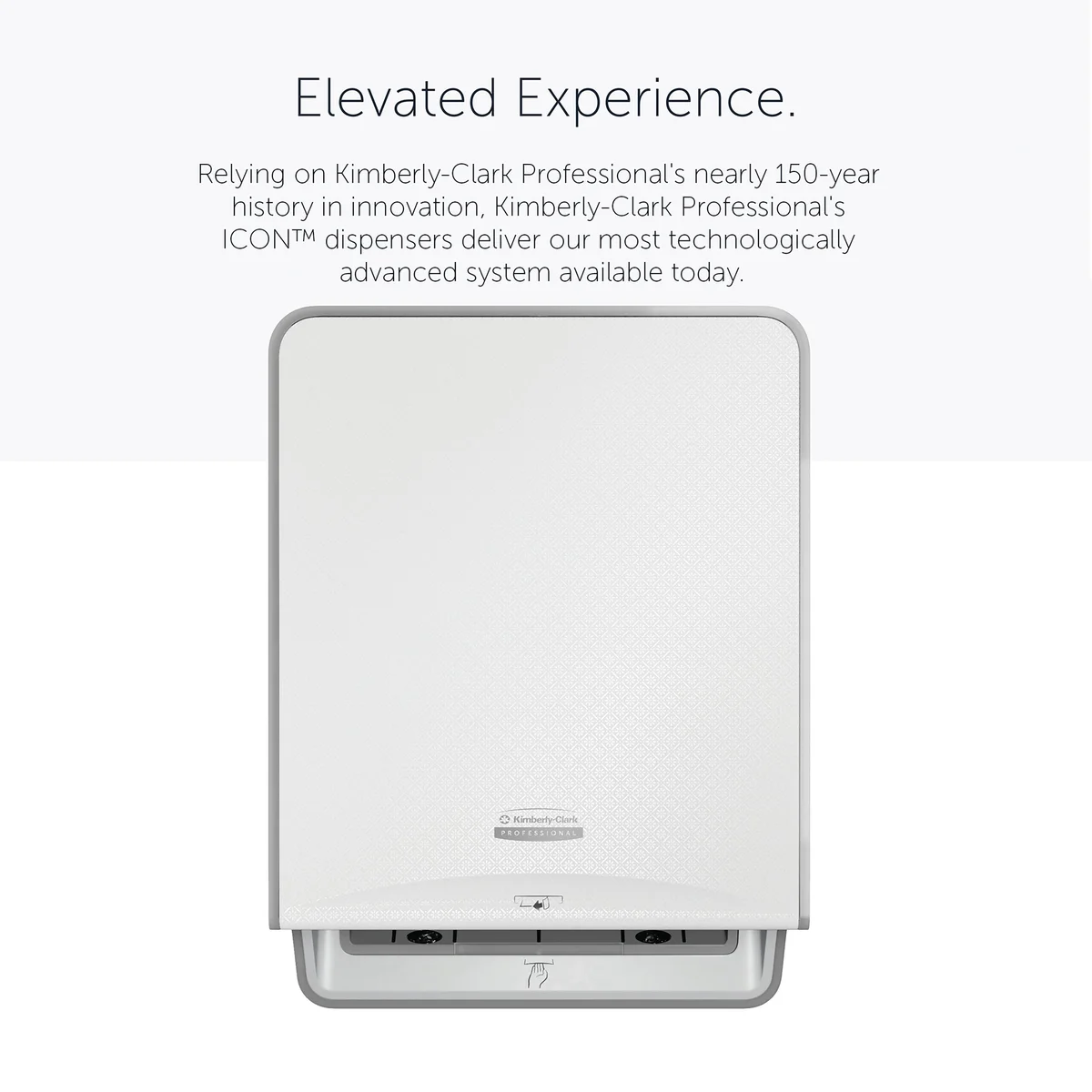 Kimberly Clark ICON Automatic Rolled Hand Towel Dispenser White Mosaic 53940 - Image 2