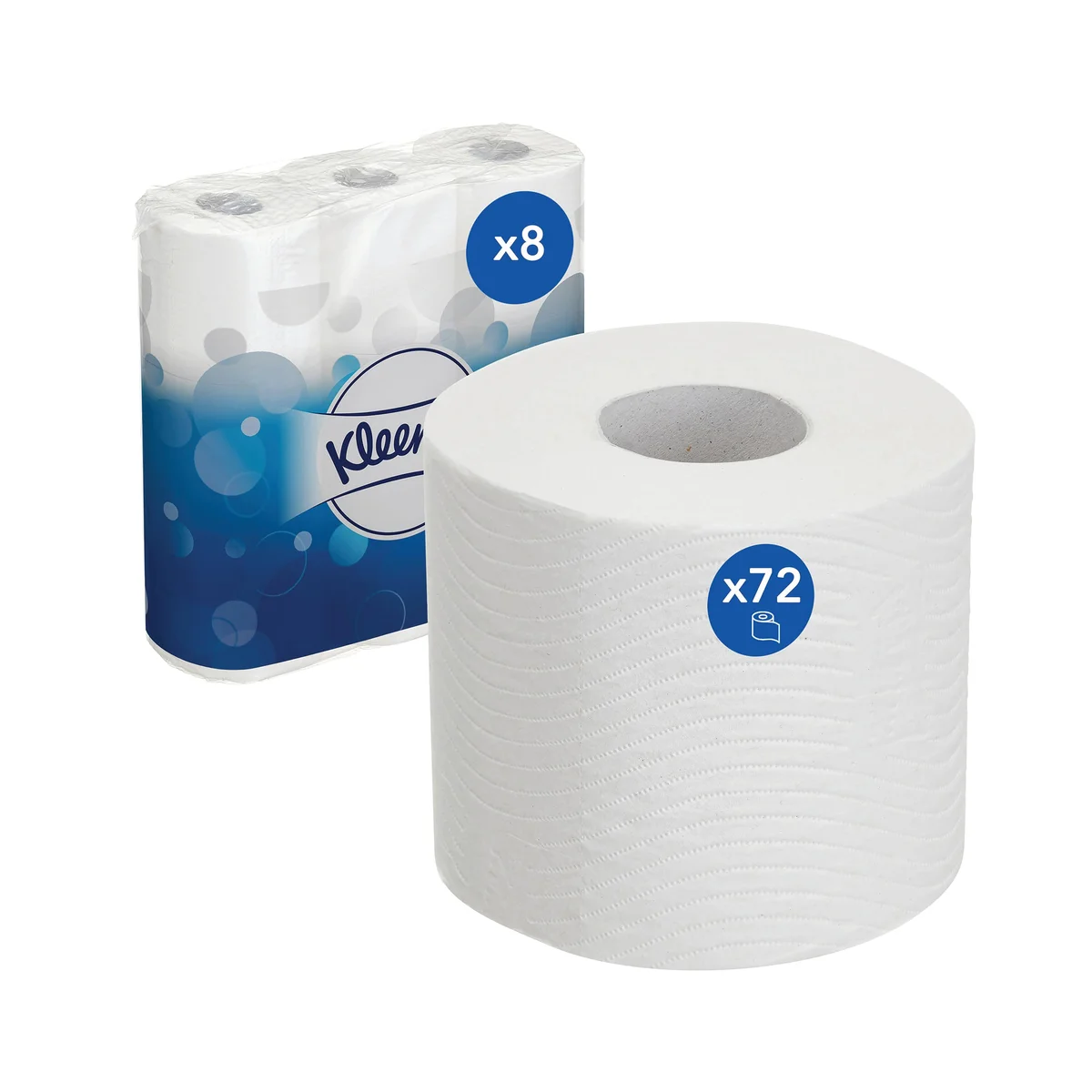 Kleenex Toilet Tissue 3-Ply x195 Sheets White 9 Rolls x8 (Pack of 72) 8459 - Image 2