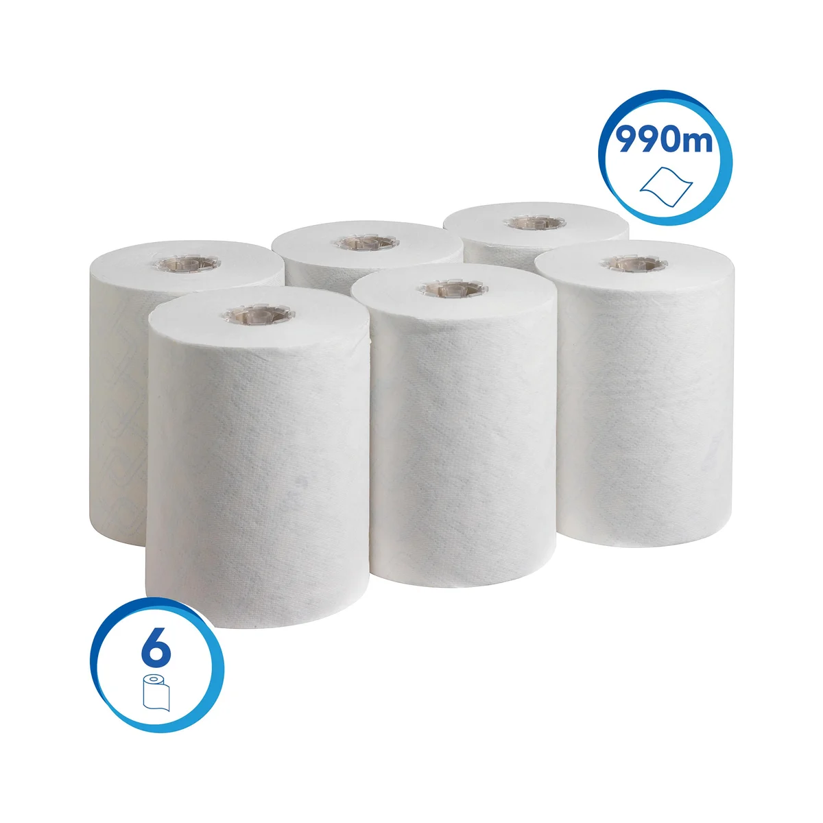 Scott Control Slimroll Disposable Paper Hand Towel Roll 1-Ply 165m Long White (Pack of 6) 6623 - Image 2