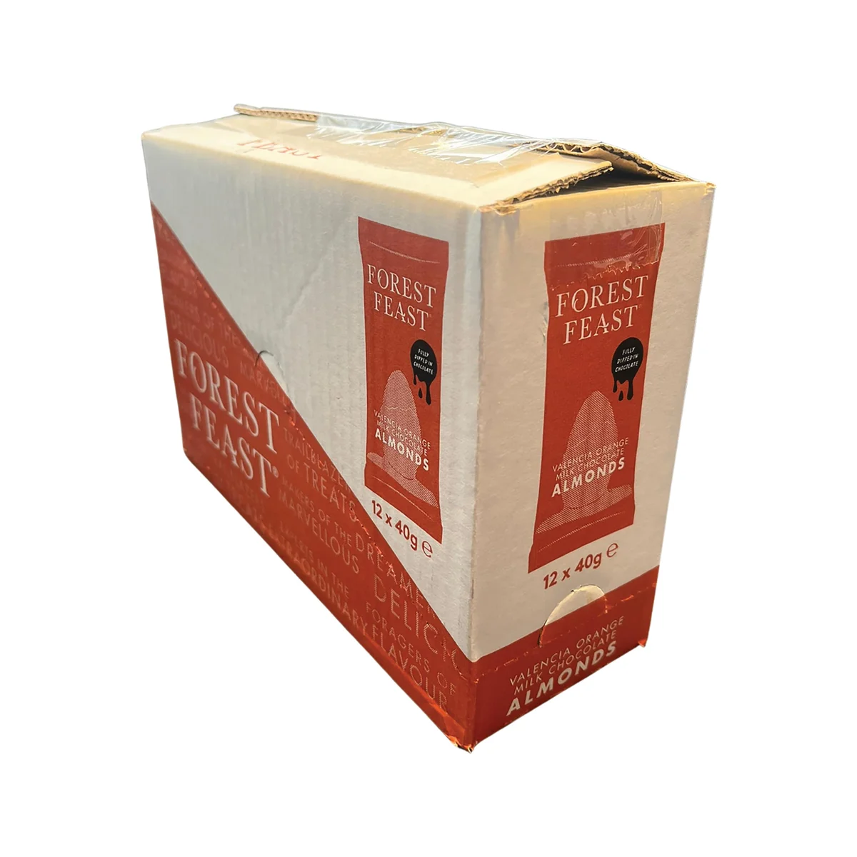 Forest Feast Valencia Orange Milk Chocolate Almonds Impulse 40g (Pack of 12) 06024 - Image 3