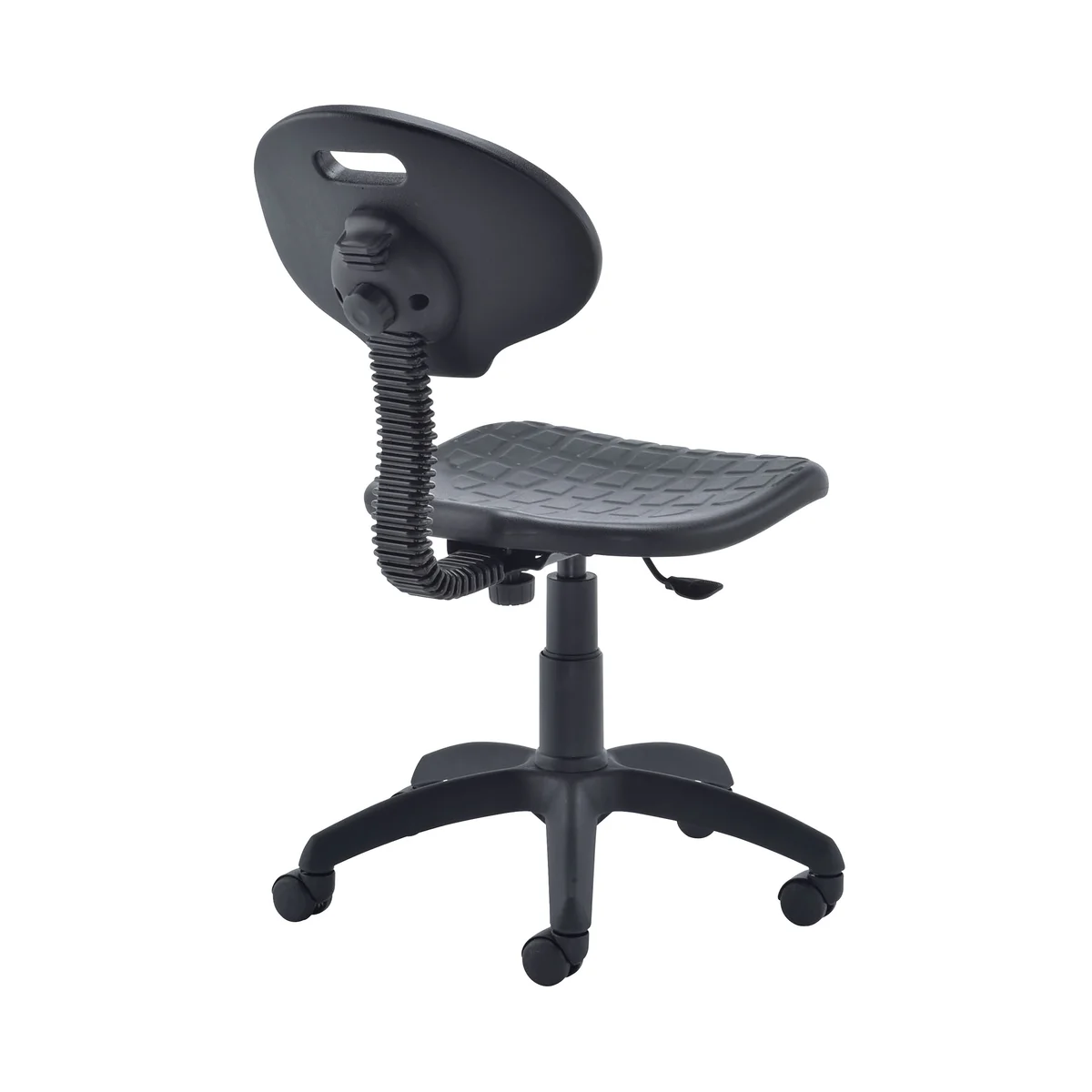 Jemini Factory Chair 570x280x610mm Polyurethane Black KF00197 - Image 3
