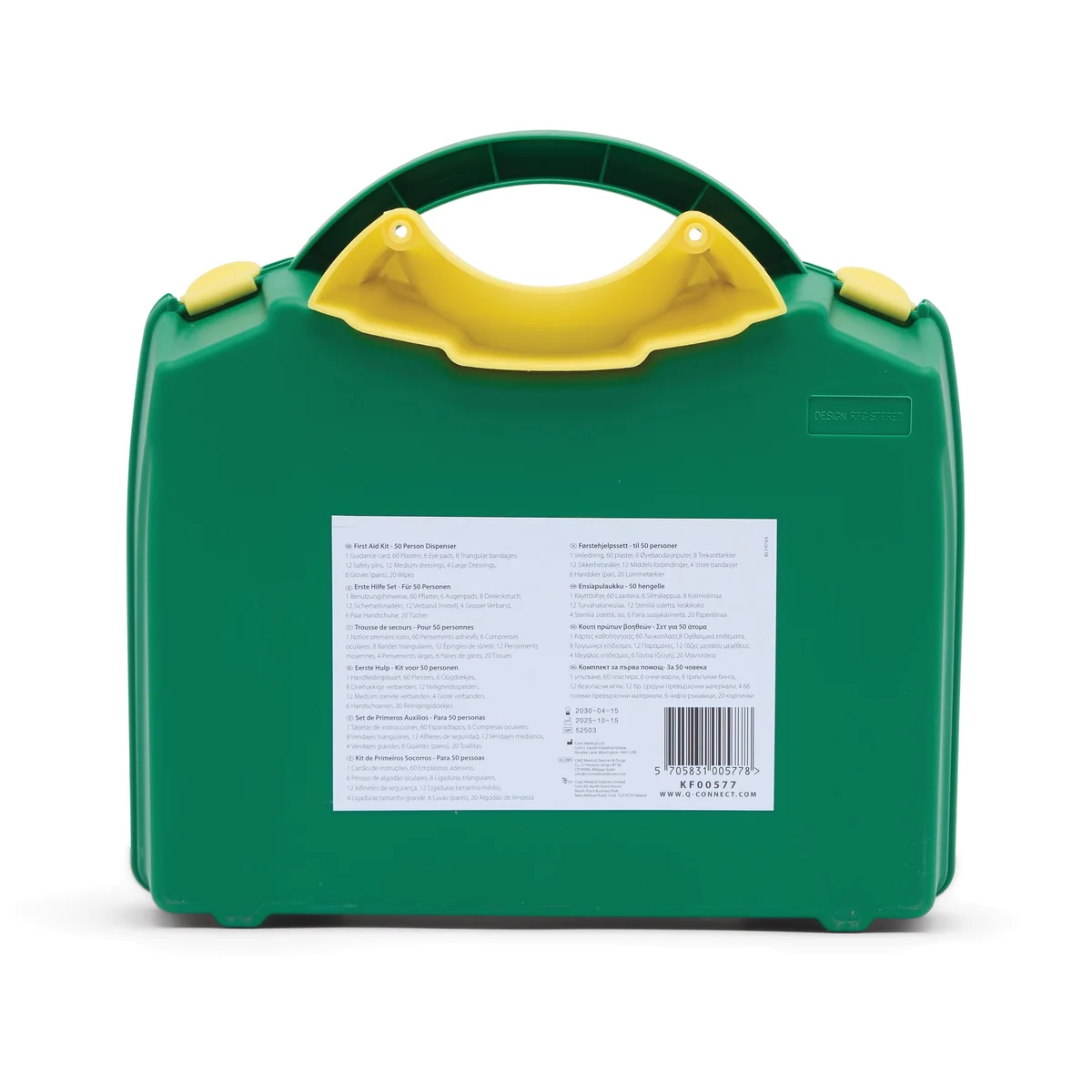 Q-Connect 50 Person Wall-Mountable First Aid Kit 1002453 - Image 3