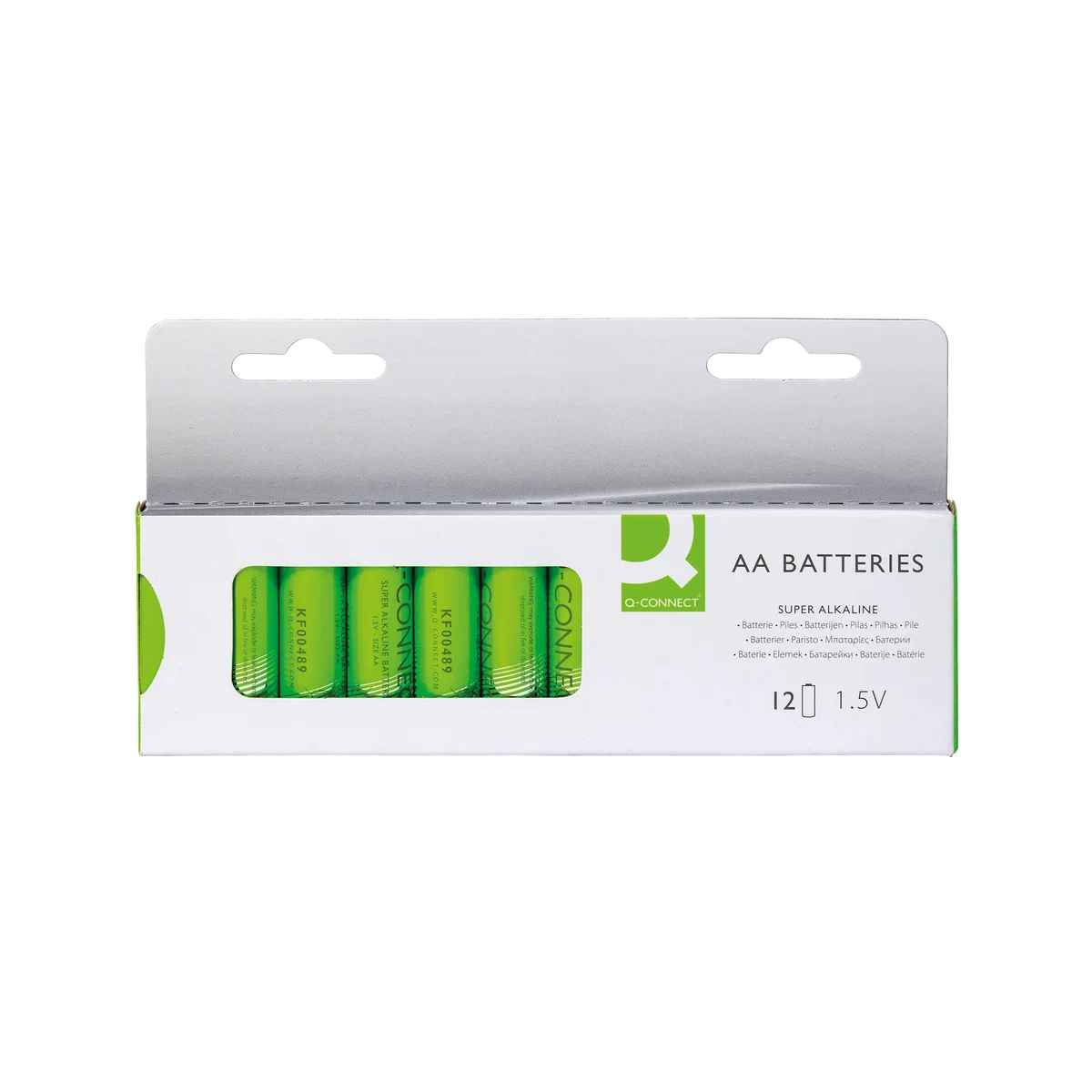 Q-Connect AA LR6 Alkaline Batteries 1.5V (Pack of 12) KF00644