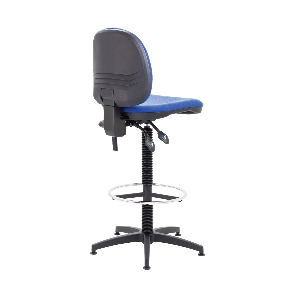 Arista Medium Back Draughtsman Chair 700x700x840-970mm Fixed Footrest Blue KF017021 - Image 3