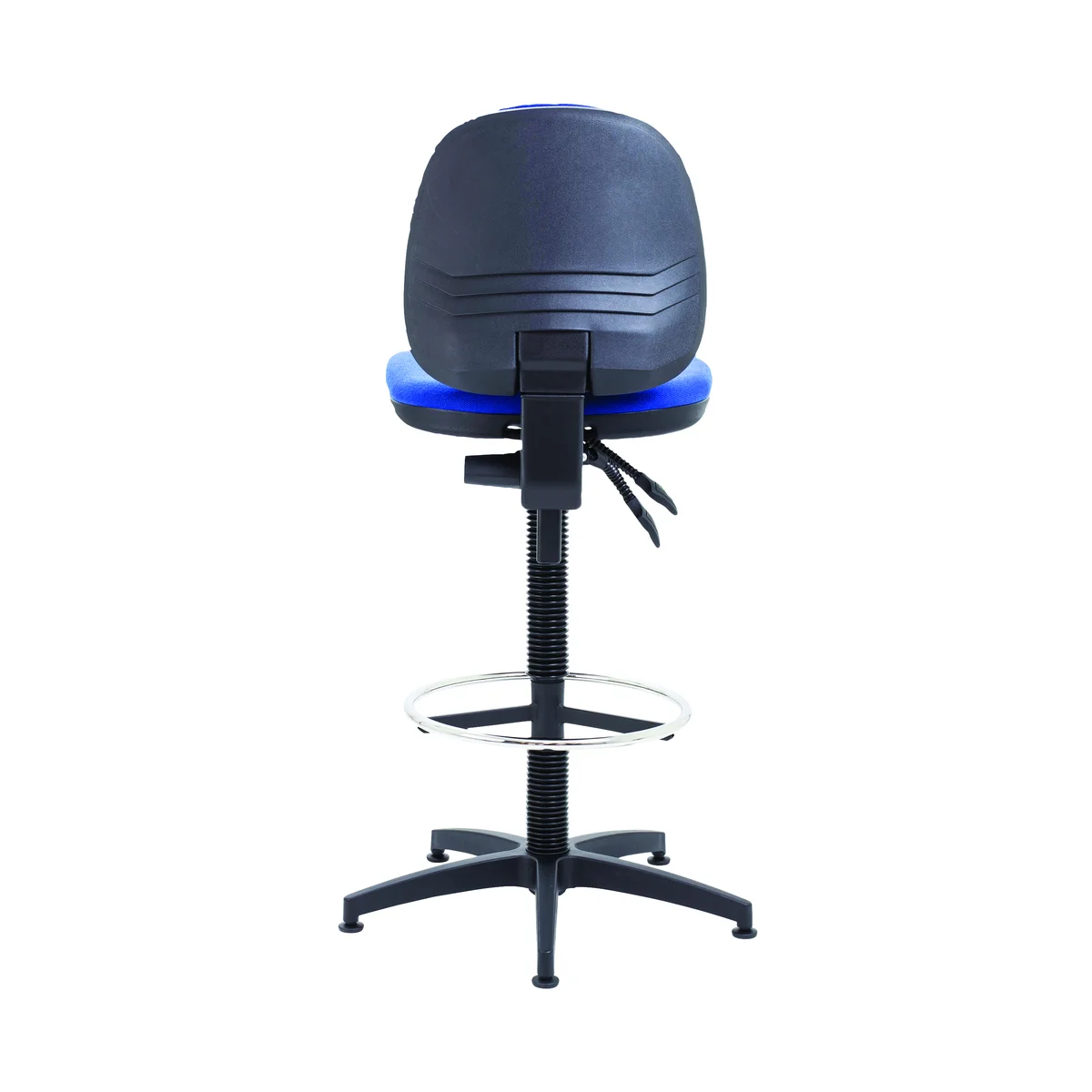 Arista Medium Back Draughtsman Chair 700x700x840-970mm Fixed Footrest Blue KF017021 - Image 4