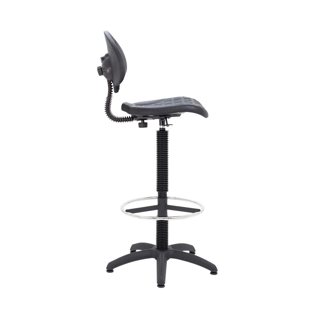 Jemini Draughtsman Chair 600x600x1090-1220mm Black KF017052 - Image 2
