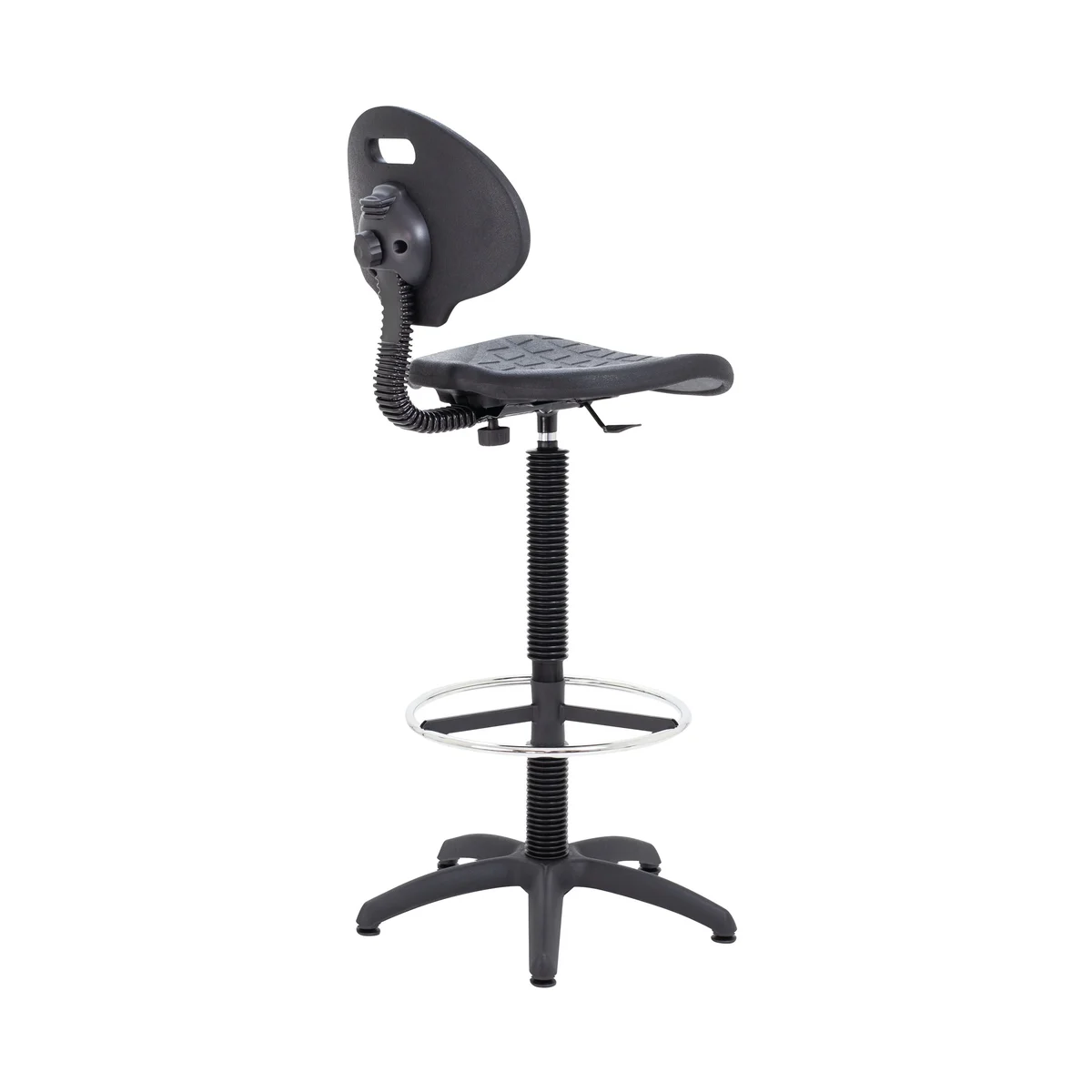 Jemini Draughtsman Chair 600x600x1090-1220mm Black KF017052 - Image 3