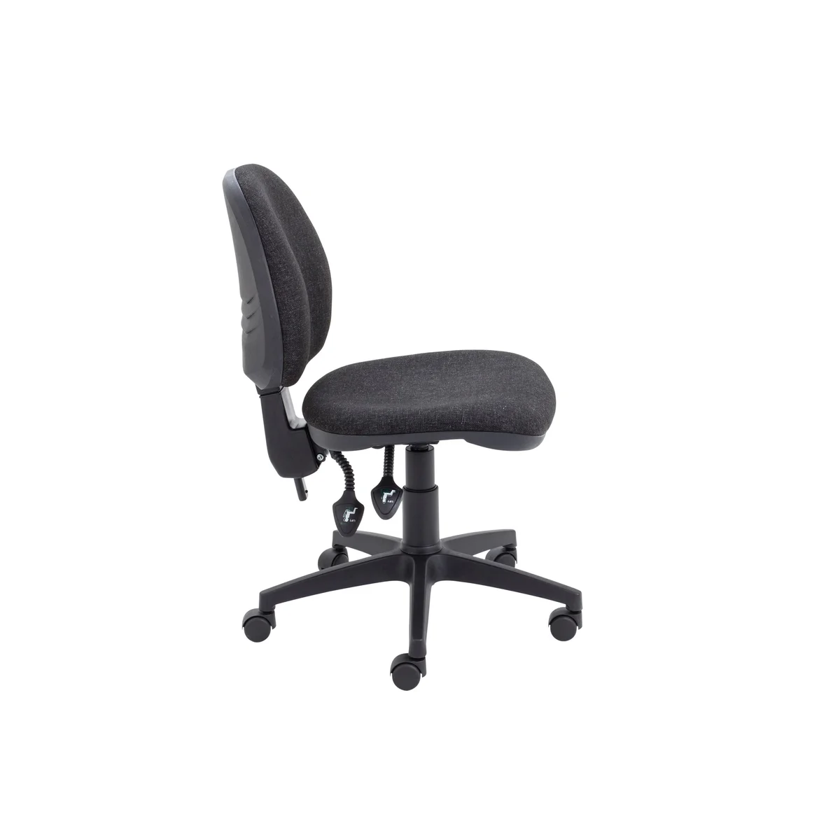 Arista Concept Medium Back Operator Chair 700x700x840-970mm Charcoal KF03453 - Image 2