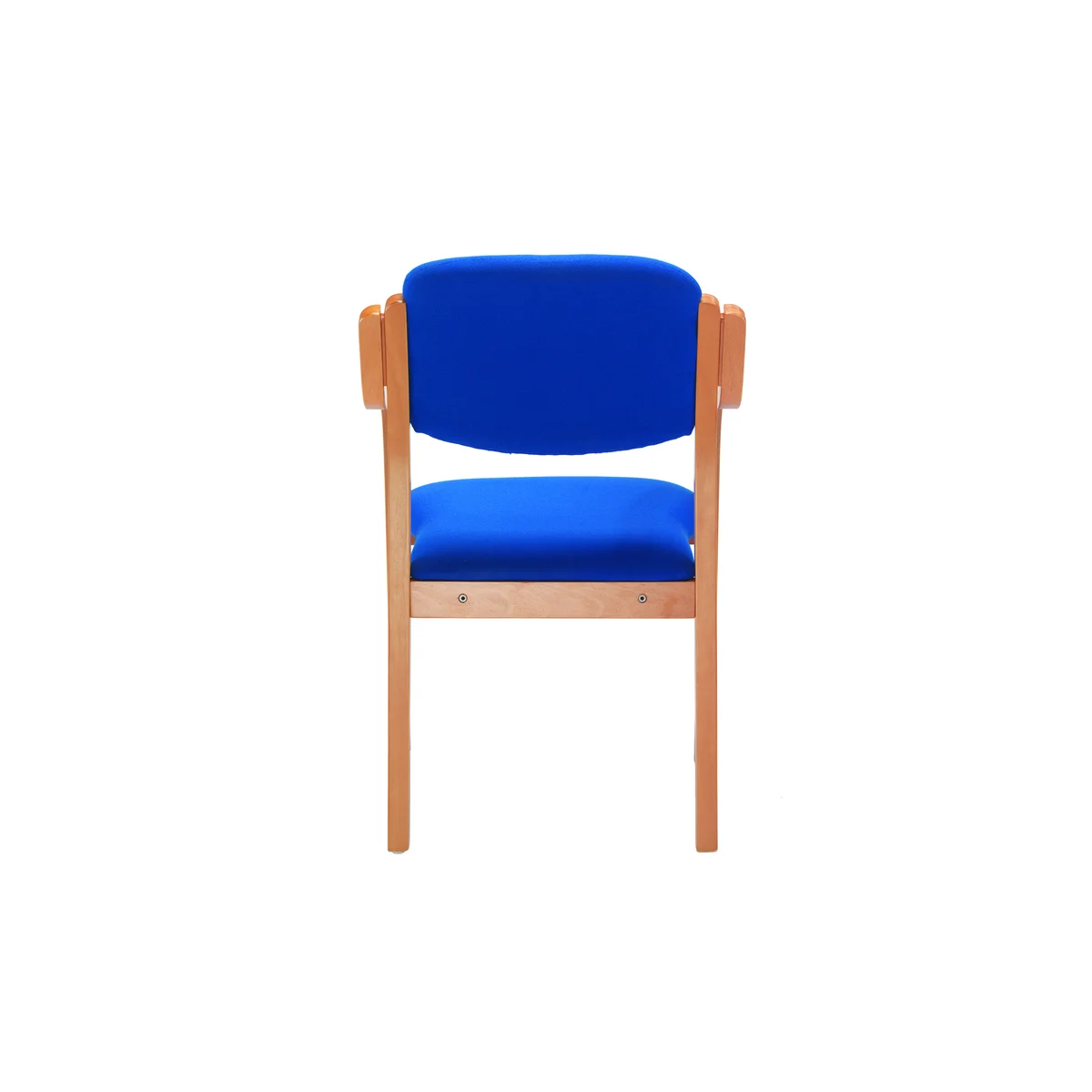 Jemini Wood Frame Chair with Arms 700x700x850mm Blue KF03514 - Image 4