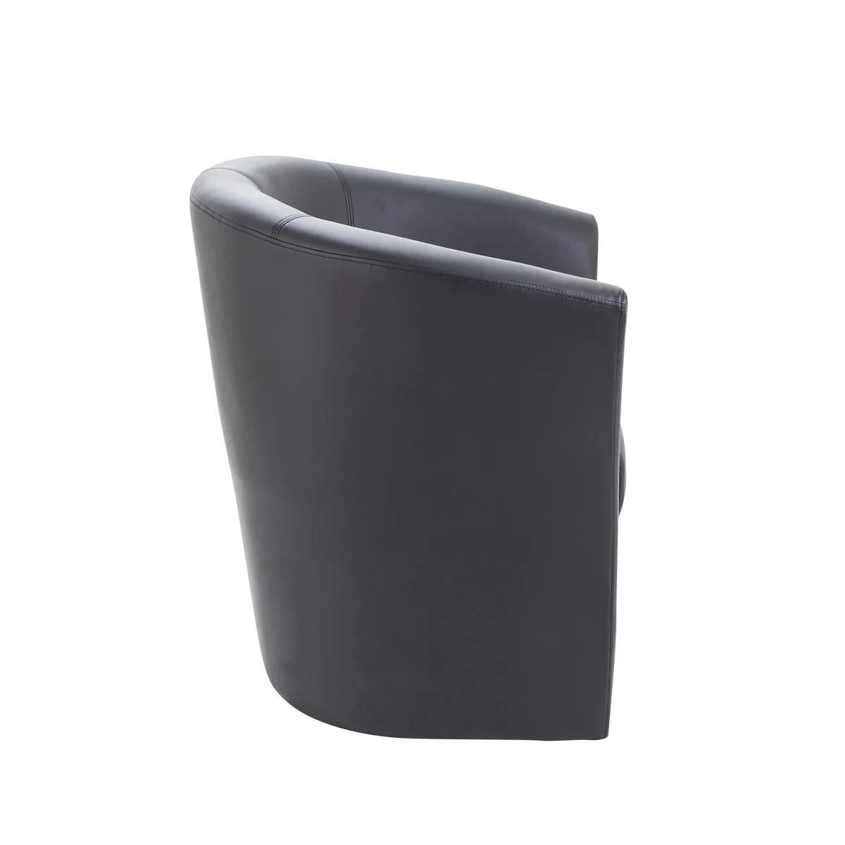 Avior Vinyl Tub Chair 735x615x770mm Black KF03527 - Image 2