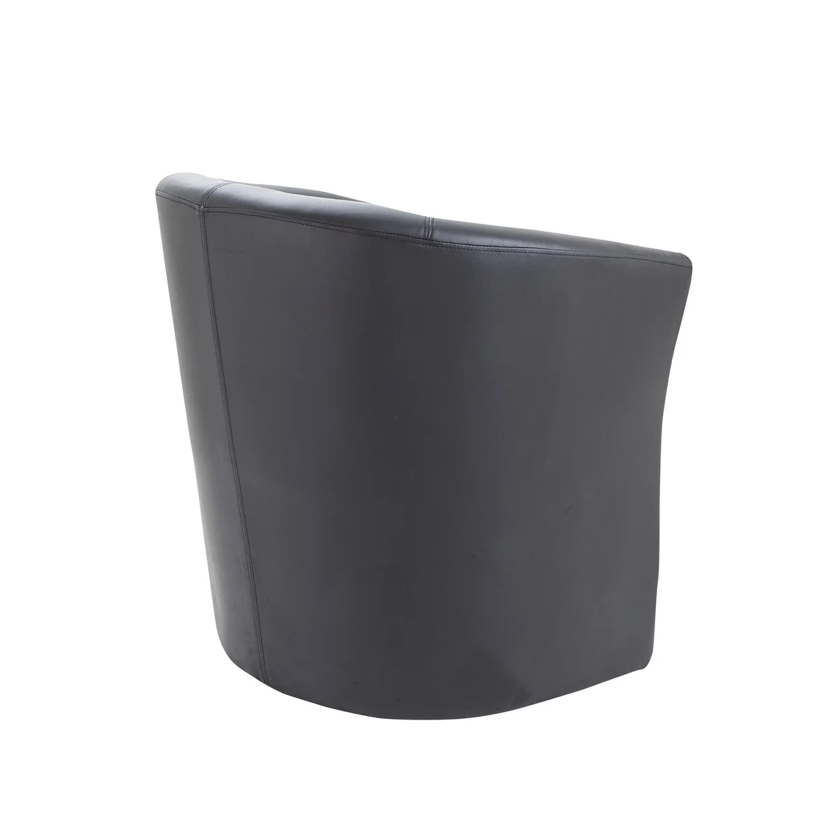 Avior Vinyl Tub Chair 735x615x770mm Black KF03527 - Image 3