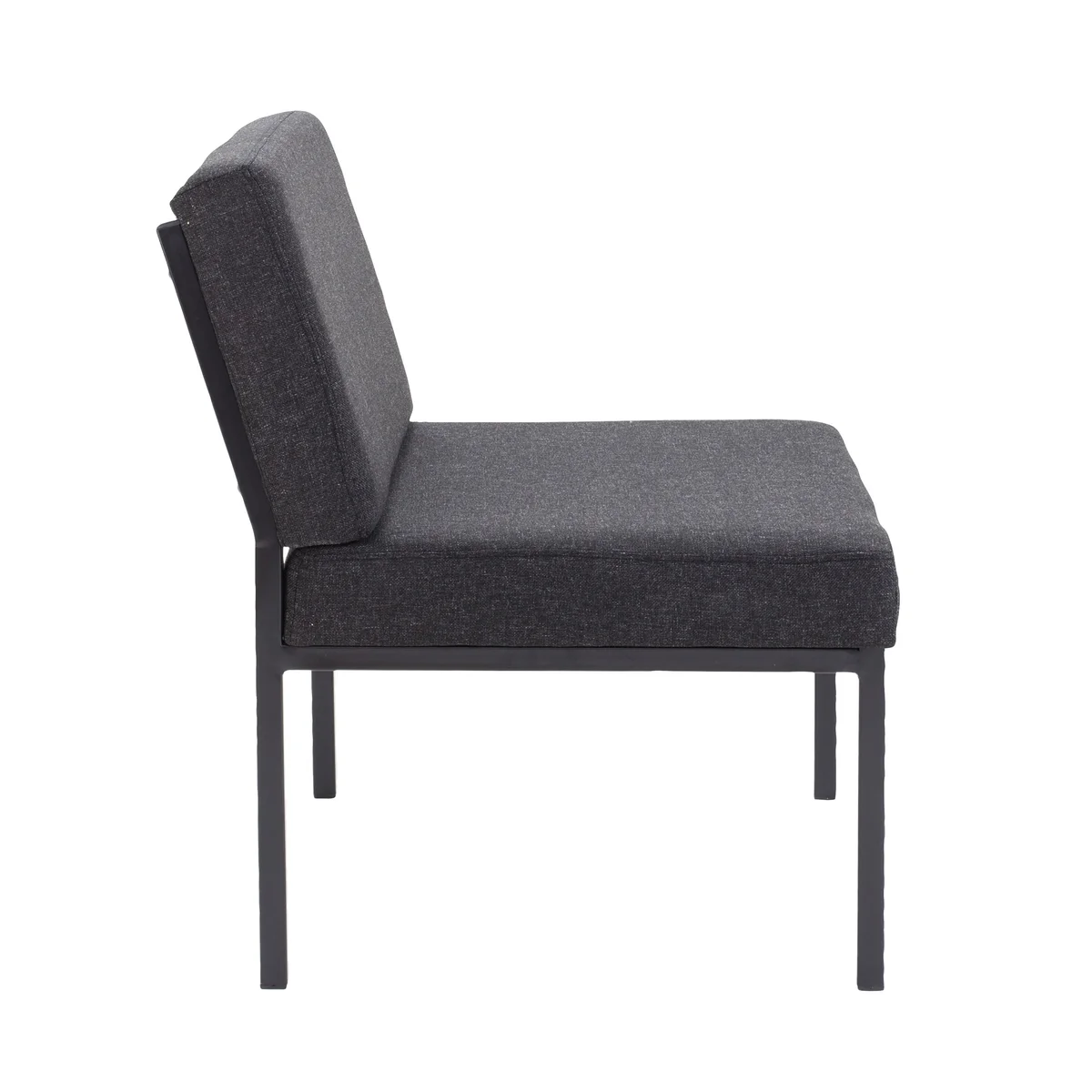 Jemini Reception Chair 520x670x800mm Charcoal KF04010 - Image 2