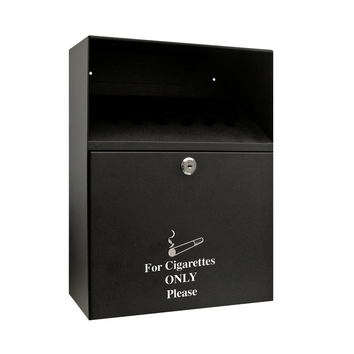 Q-Connect Ash Bin Black 7 Litre KF04386 - Image 1