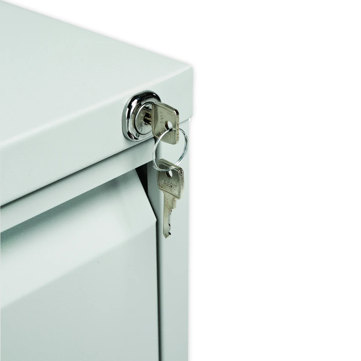 Jemini 3 Drawer Filing Cabinet 470x622x1016mm Light Grey KF20043 - Image 4