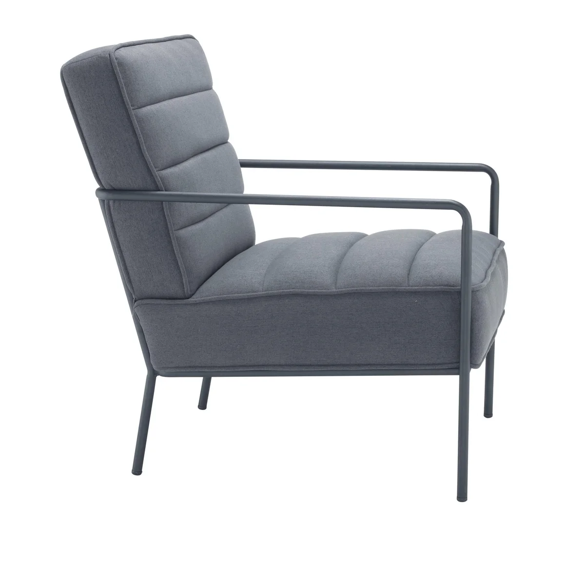 Jemini Atlas Reception Wire Frame Armchair 800x810mm Grey KF70018 - Image 2