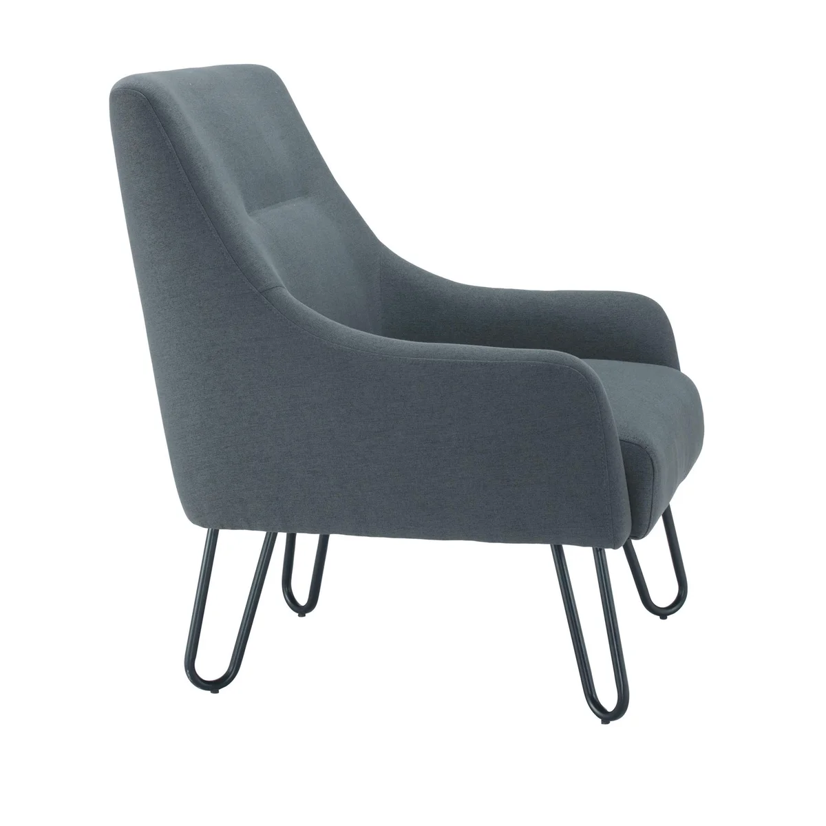 Jemini Daveen Reception Wire Frame Armchair 650x800x860mm Grey KF70021 - Image 2