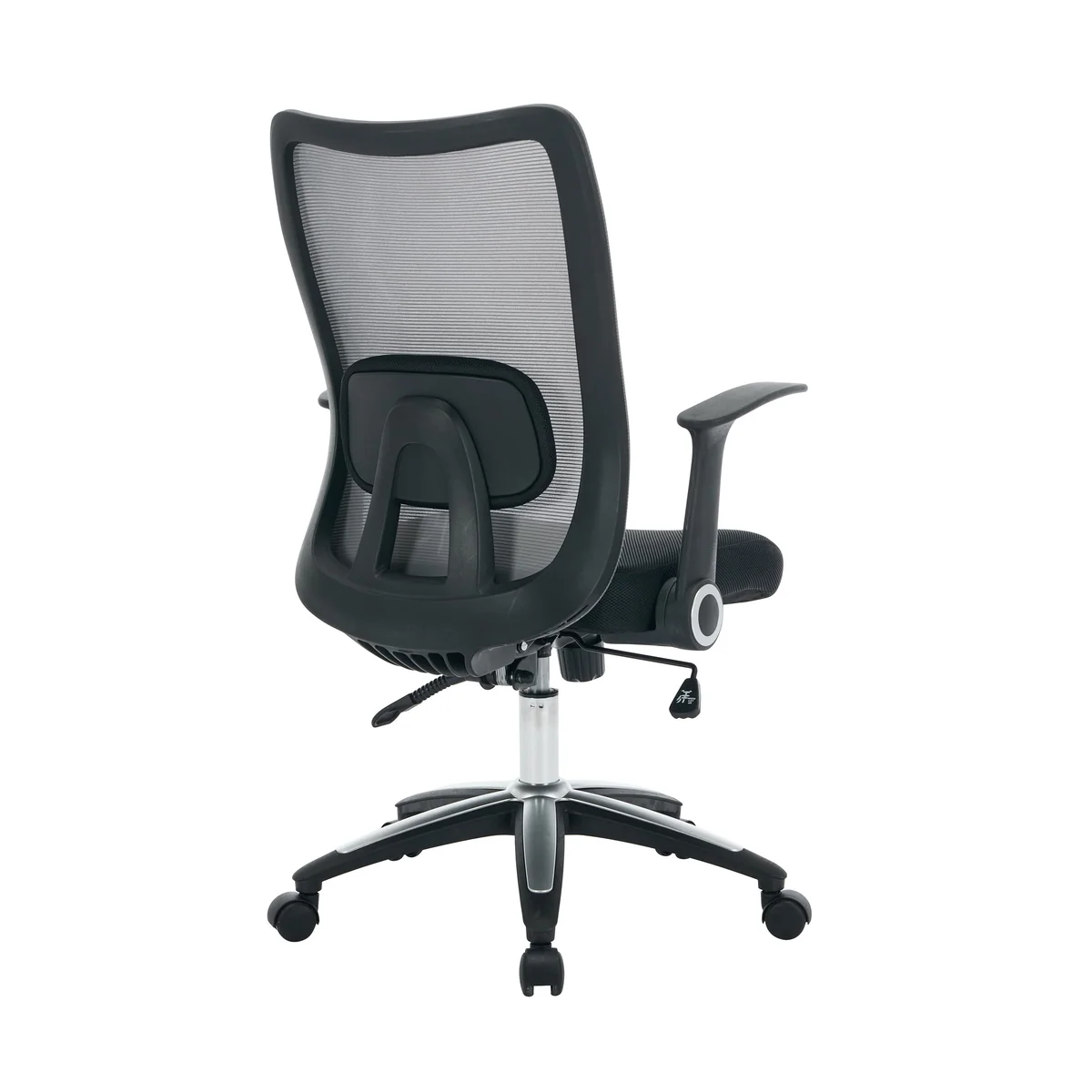 Jemini Zumo Mesh Back Chair with Folding Arms Black/Grey KF70319 - Image 3