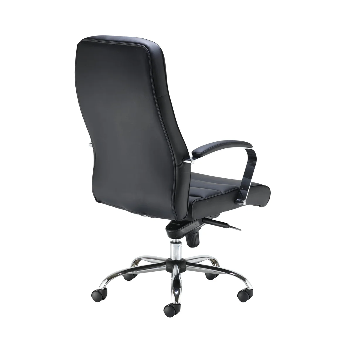 Jemini Ares High Back Executive Chair 690x690x1145-1200mm Leather Look Black KF71521 - Image 3