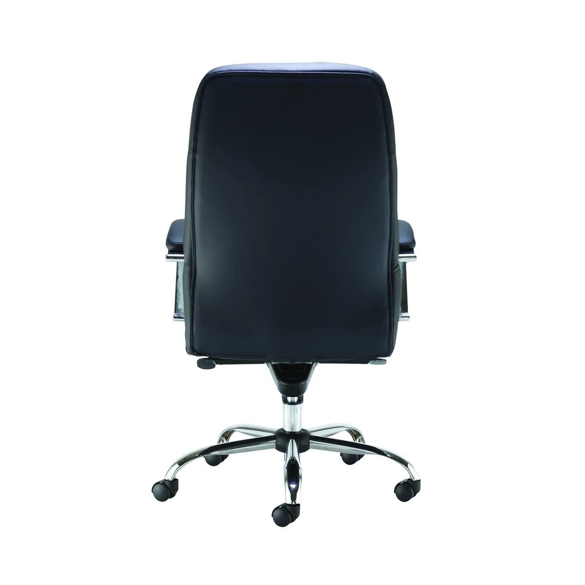 Jemini Ares High Back Executive Chair 690x690x1145-1200mm Leather Look Black KF71521 - Image 4