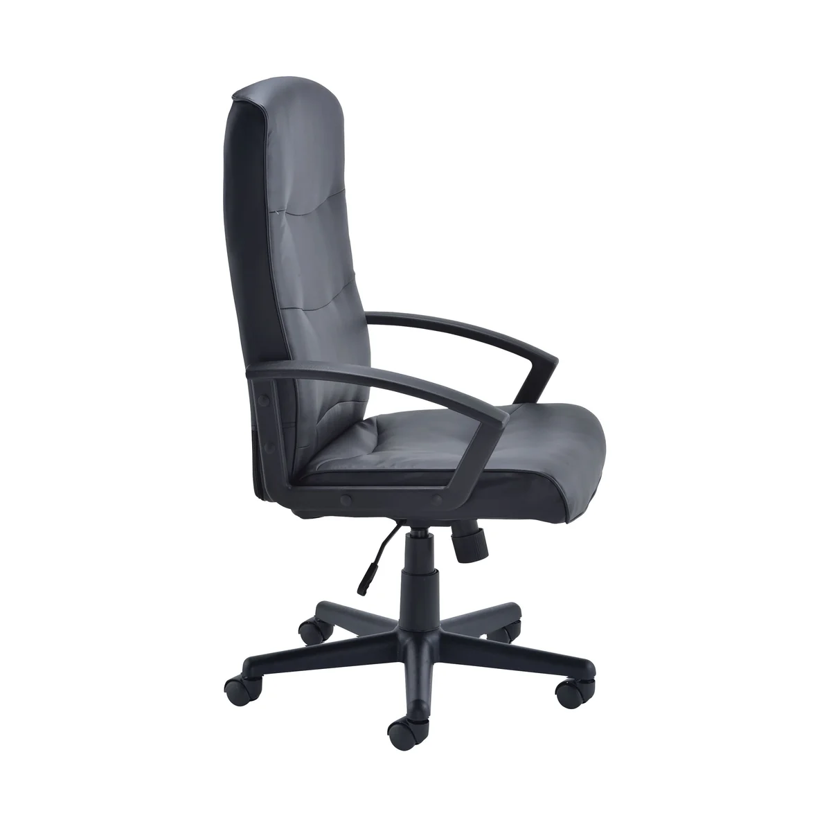 Jemini Hudson High Back Executive Chair 650x720x1050-1146mm Leather Look Black KF72232 - Image 2