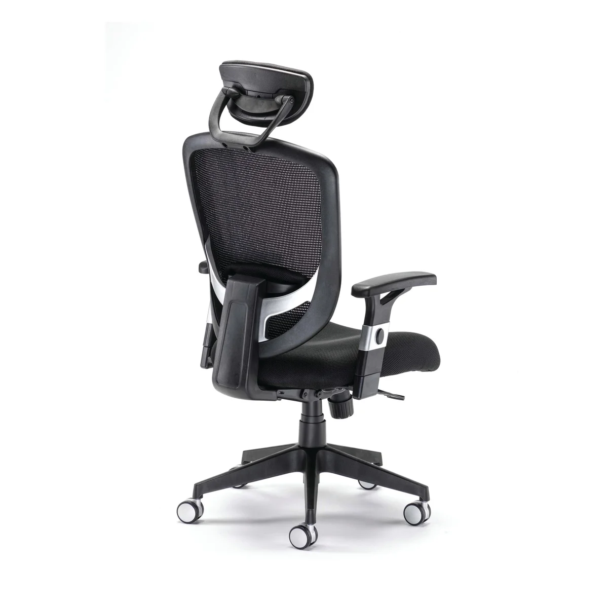 Arista Lexi High Back Chair + Headrest 710x310x600mm Black H-9056-L1 - Image 3