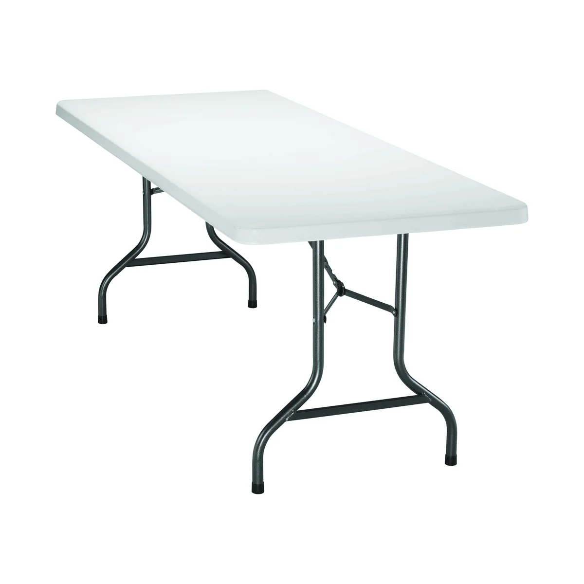 Jemini Rectangular Folding Table 1830x760x740mm White KF72330 - Image 4