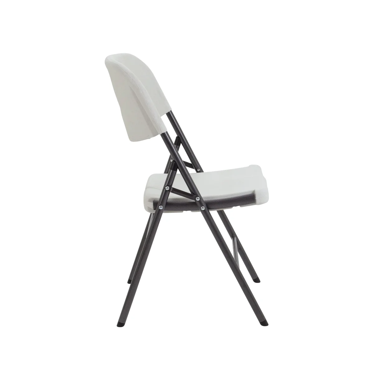 Jemini Lightweight Folding Chair 460x520x830mm White KF72332 - Image 2
