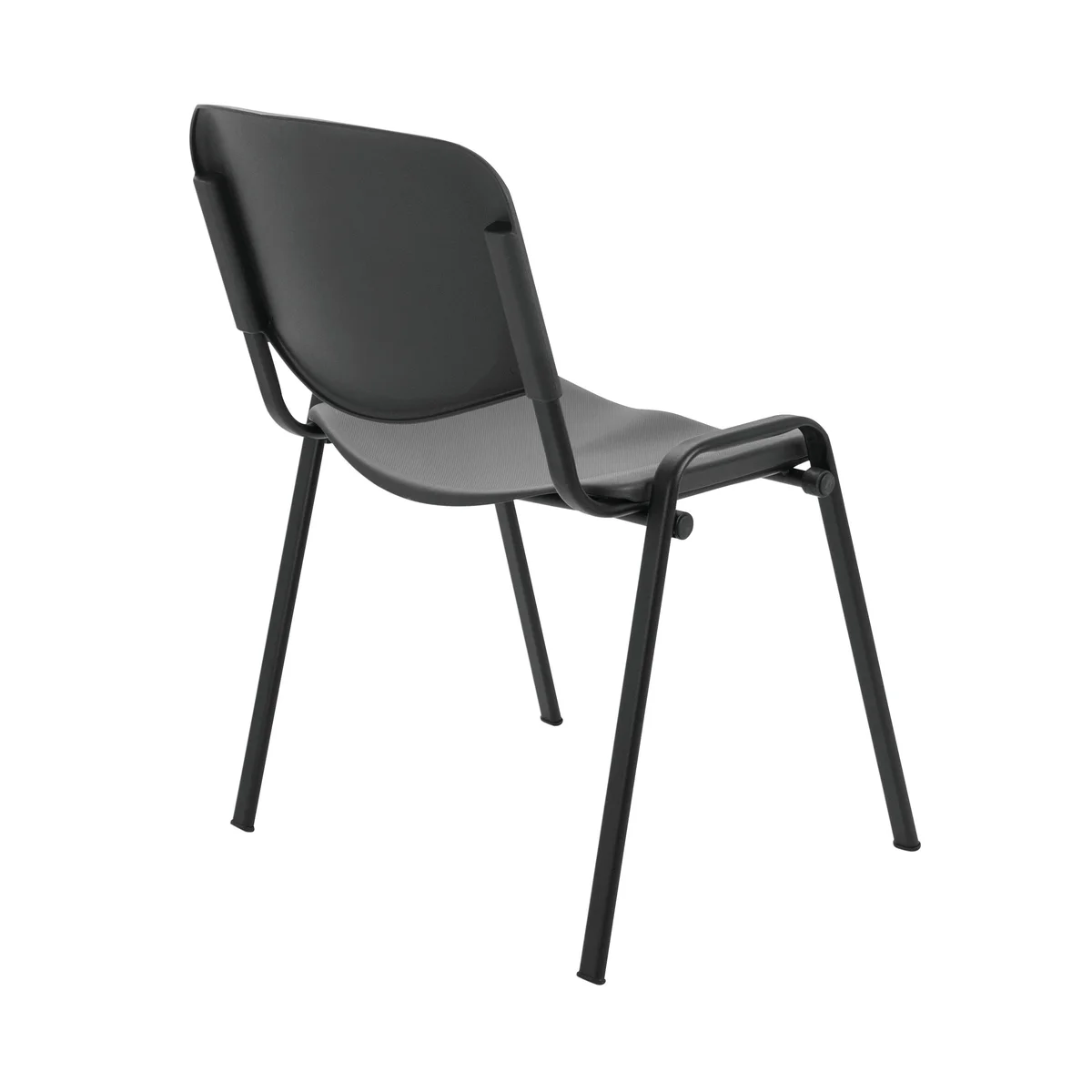 Jemini Multipurpose Stacking Chair Polypropylene 610x535x780mm Charcoal KF72369 - Image 3