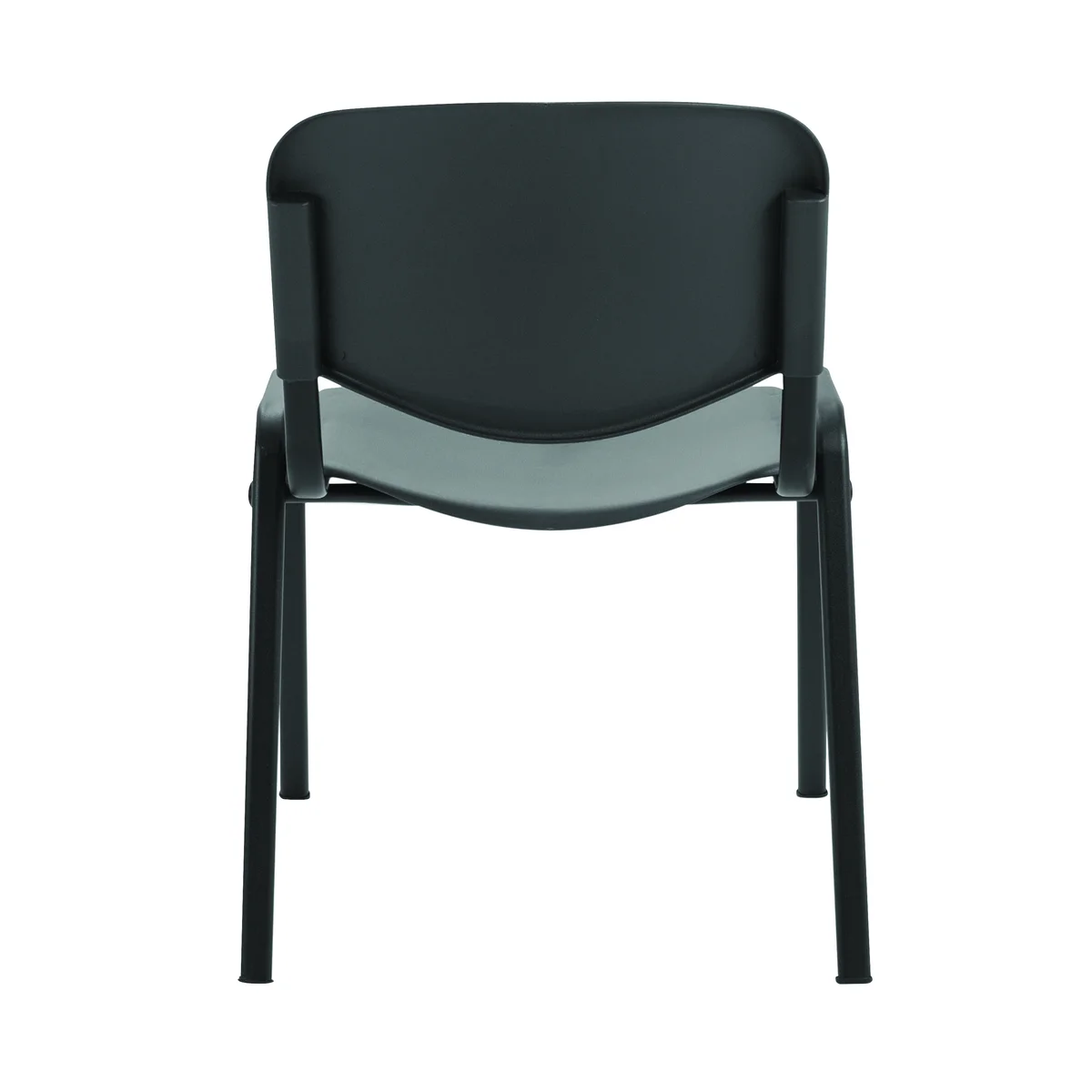 Jemini Multipurpose Stacking Chair Polypropylene 610x535x780mm Charcoal KF72369 - Image 4